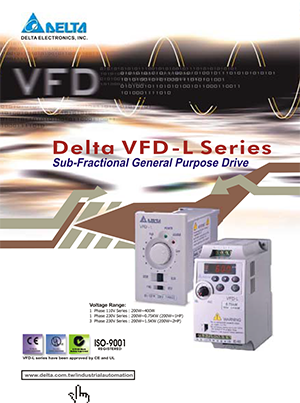 VFD-L frekvenciaváltó katalógus
